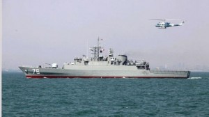 Iranian-built destroyer Jamaran (file photo)