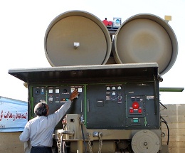 The optical sight on Iranian Ghader system (Domestic Hawk) Radar
