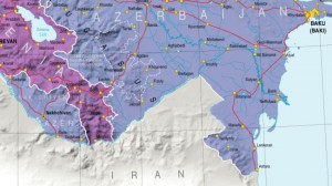 General map of Caucasus