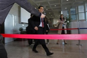U.S. Under Secretary of the Treasury for Terrorism and Financial Intelligence Cohen leaves after a meeting with South Korea's nuclear envoy Lim in Seoul