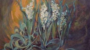 A work by the late artist Mansoureh Hosseini