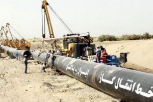construction site of Iran-Pakistan gas pipeline