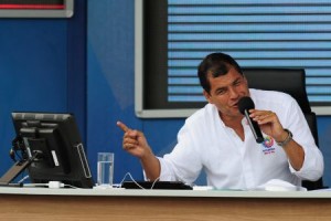 Ecuadorean President Rafael Correa