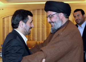 Ahmadinejad-and-Nasrallah-welcome