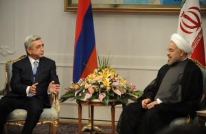 Serzh Sargsyan and Rowhani2