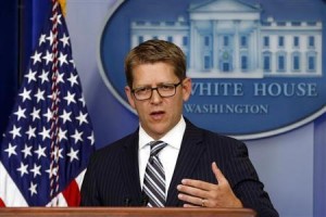 White House Press Secretary Jay Carney speaks from the White House in Washington