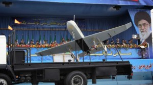 An indigenous Iranian drone is displayed during Army Day ceremonies in Tehran (file photo).