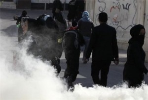 tear gas in Bahrain