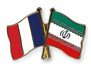 Iran France flag