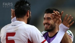 iran beating of lebanon in football match