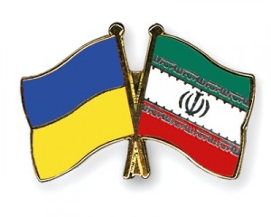 iran ukraine flags