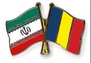 iran romania flags