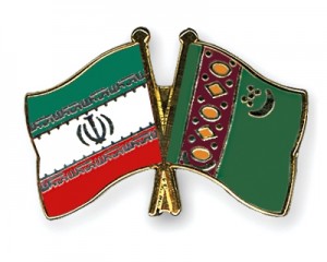 iran turkmenistan flags