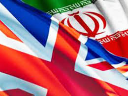 iran uk flags