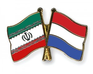 iran netherland flags
