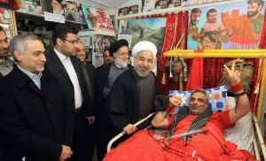 rouhani meeting with war veterans