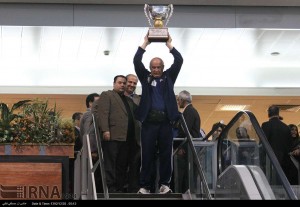 Iranian champs return home