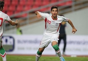 NEC midfielder Alireza Jahanbakhsh