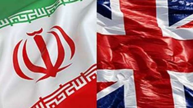 iran uk flags