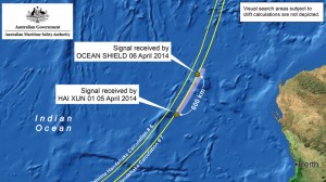 signal by MH370