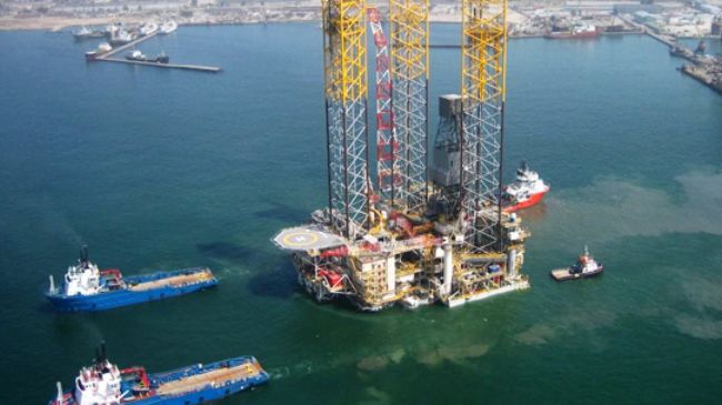 Caspian oil drilling