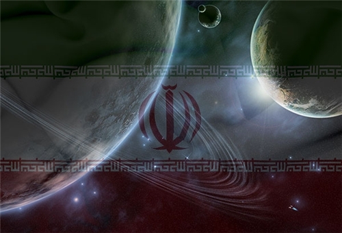 Iran flag-space