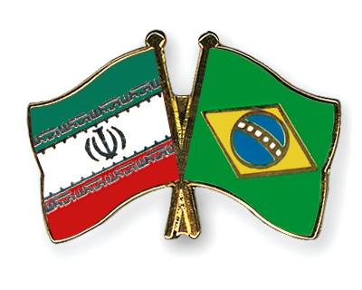 Iran-Brazil flags