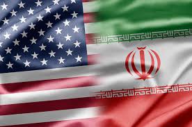 Iran-US flags