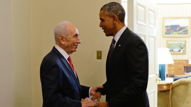 Obama & Shimon Peres
