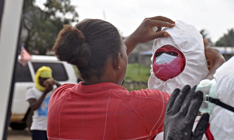 Ebola health workers in Liberia