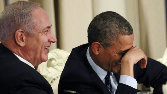 A file photo of US President Barack Obama (R) and Israeli Prime Minister Benjamin Netanyahu