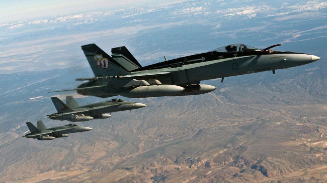 US FA-18 fighter jets