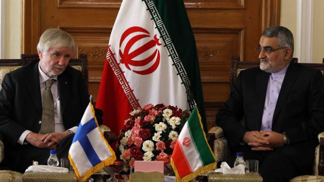 Boroujerdi & Finland foreign minister