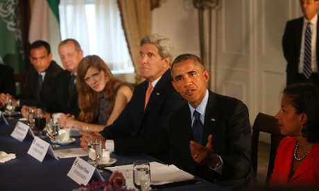 Obama and advisers in air strikes against Isis in Syria