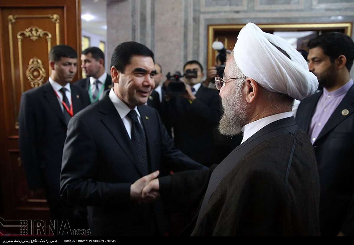 Rouhani & Gurbanguly Berdimuhamedov