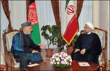 Rouhani & Hamed Karzai