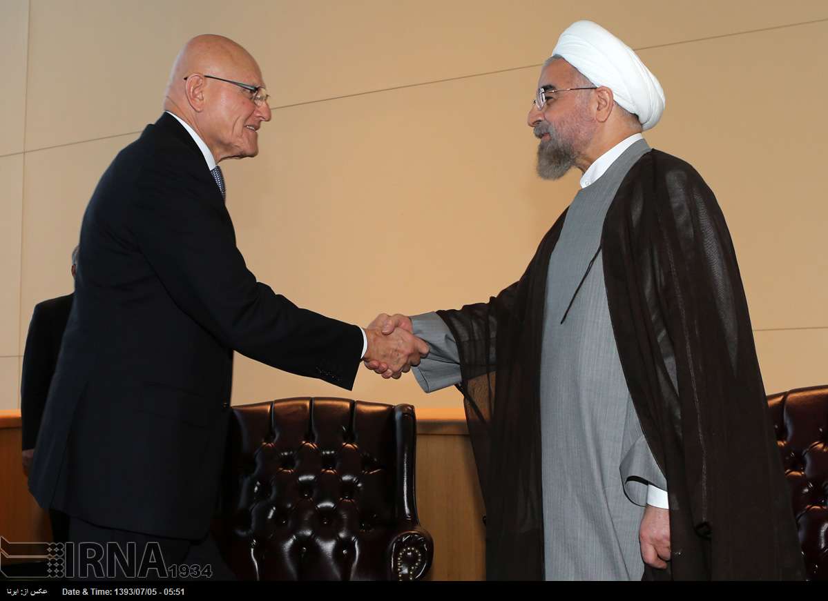 Rouhani & Tammam Salam in New York