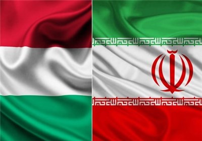 Iran-Hungary flags