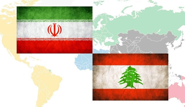 Iran-Lebanon flags