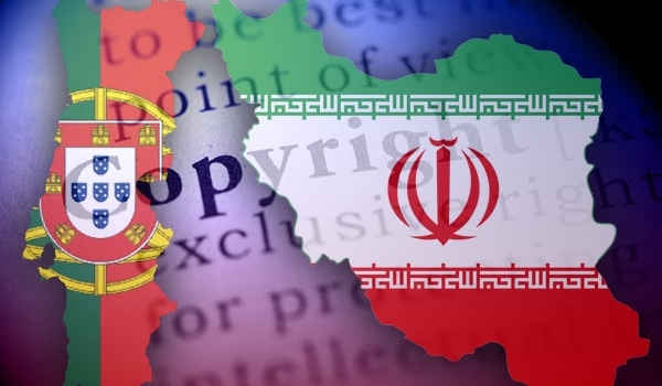 Iran-Portugal flags