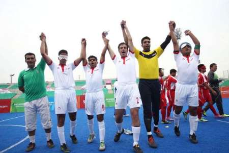 Iran footballers at Asian Para Games