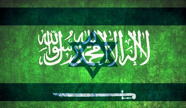 Saudi Arabia-Israel flags