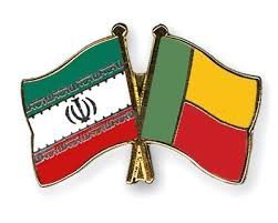 Iran-Benin flags