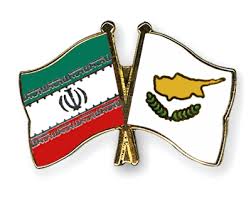 Iran-Cyprus flags