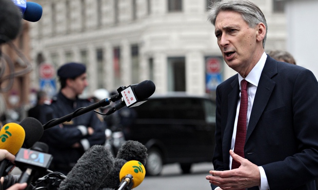 Britain's Foreign Secretary Hammond in Vienna