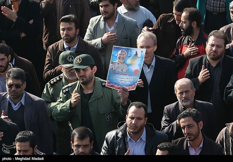 Funeral ceremony of Iranian senior IRGC commander martyred in Iraq