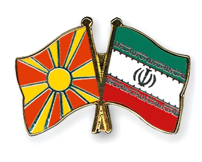 Iran-Macedonia flags