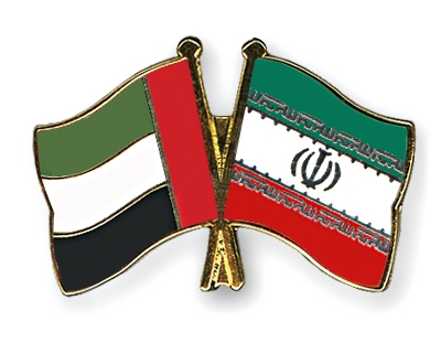 Iran-UAE flags