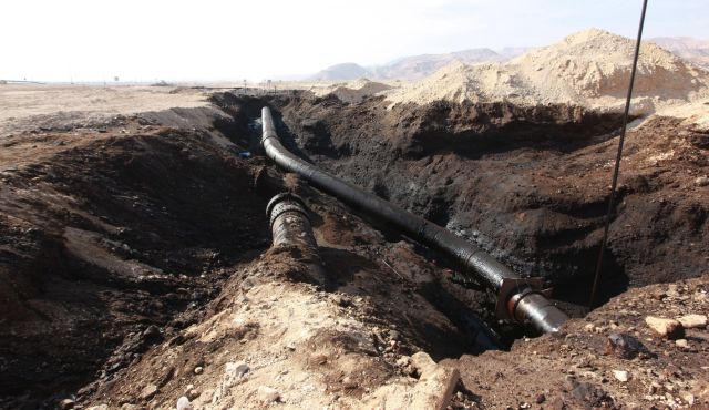 Oil spill at Evrona Nature Reserve