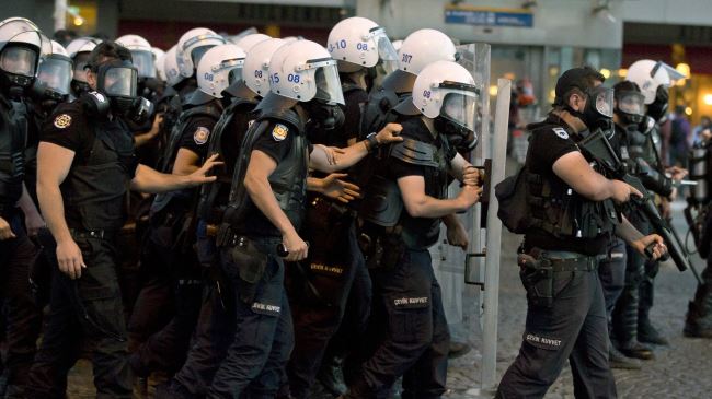 Turkish riot police